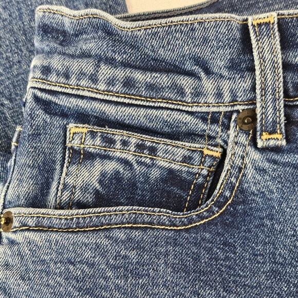 LE JEAN BY CHARLIE GAY WOMEN'S STELLA FLARE HI-RISE BLUE WASH JEAN PANT SIZE 26 - Picture 9 of 13